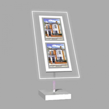 2 x A4 Freestanding Light Panel | With Bevel